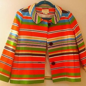 Kate Spade cropped silk jacket size 6